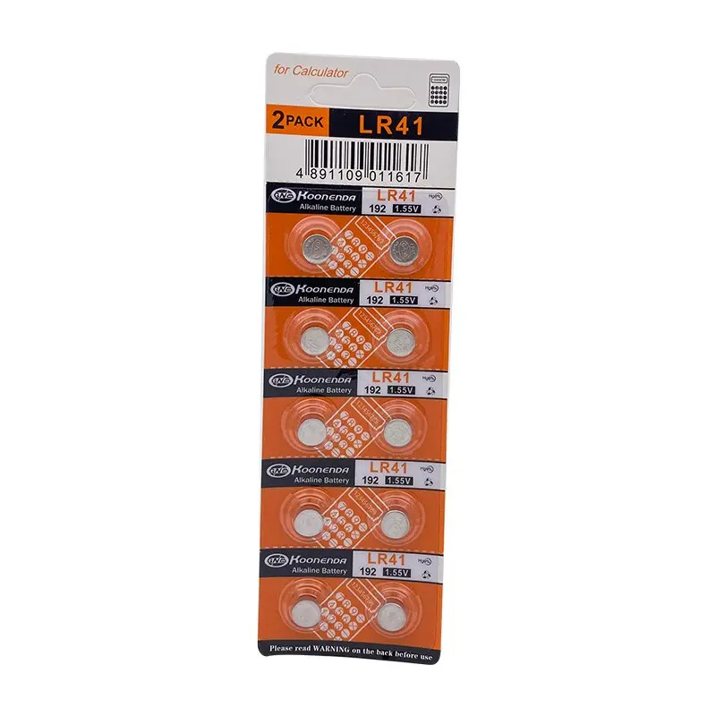 Pile bouton alcaline AG3 / LR41
