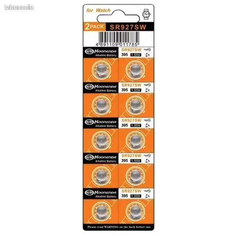 Pile bouton alcaline 395 / SR927SW