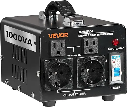 Transformateur Vevor 1000VA 110V/220V