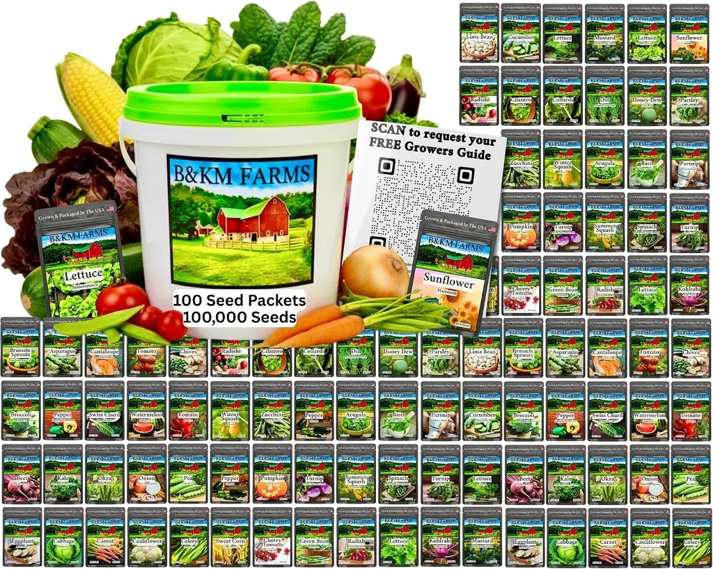 Heirloom non-GMO fruit & vegetable seed packet