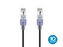 [NOZ-B01BGV3382] Cat6A SlimRun RJ45 Ethernet cable 3 m black