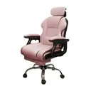 [holm8094 ZEN56] Chaise gamer rose avec repose-pieds