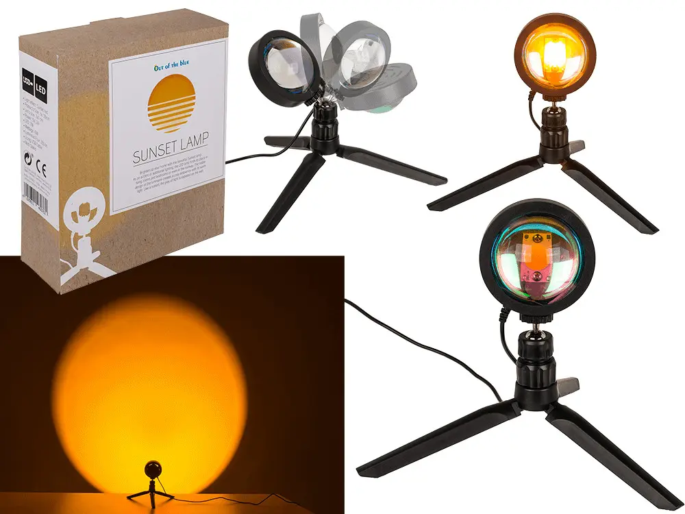 Sunset-effect lamp 29 cm, 7 W LED
