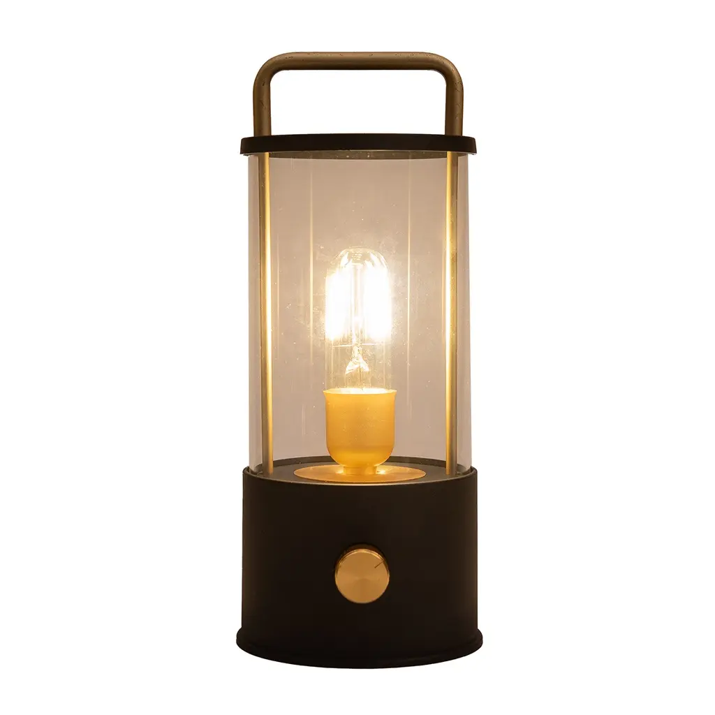 Dimmable warm-white LED lantern IP44, USB powered