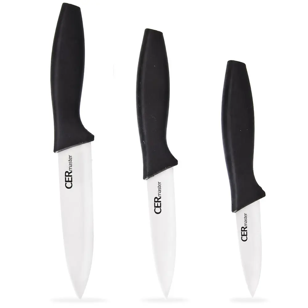 Cermaster 3-piece ceramic kitchen knife set