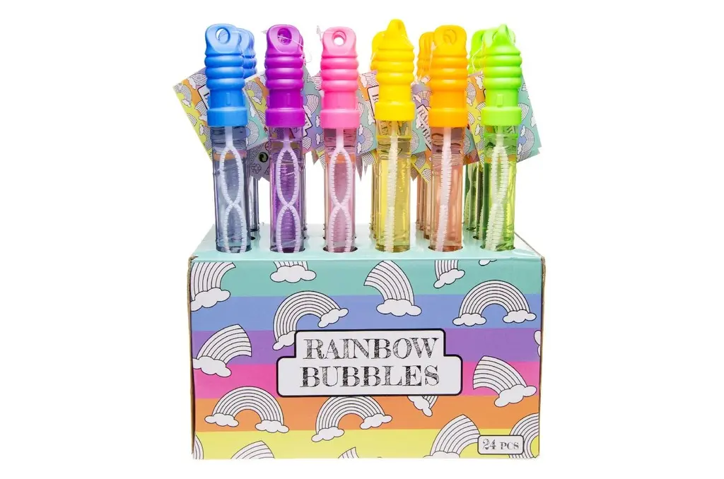 Bâton à bulles arc-en-ciel 118 ml, 31 cm