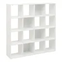 [193570C ZEN56] Étagère 16 cases 135,5 × 135,5 cm, blanche