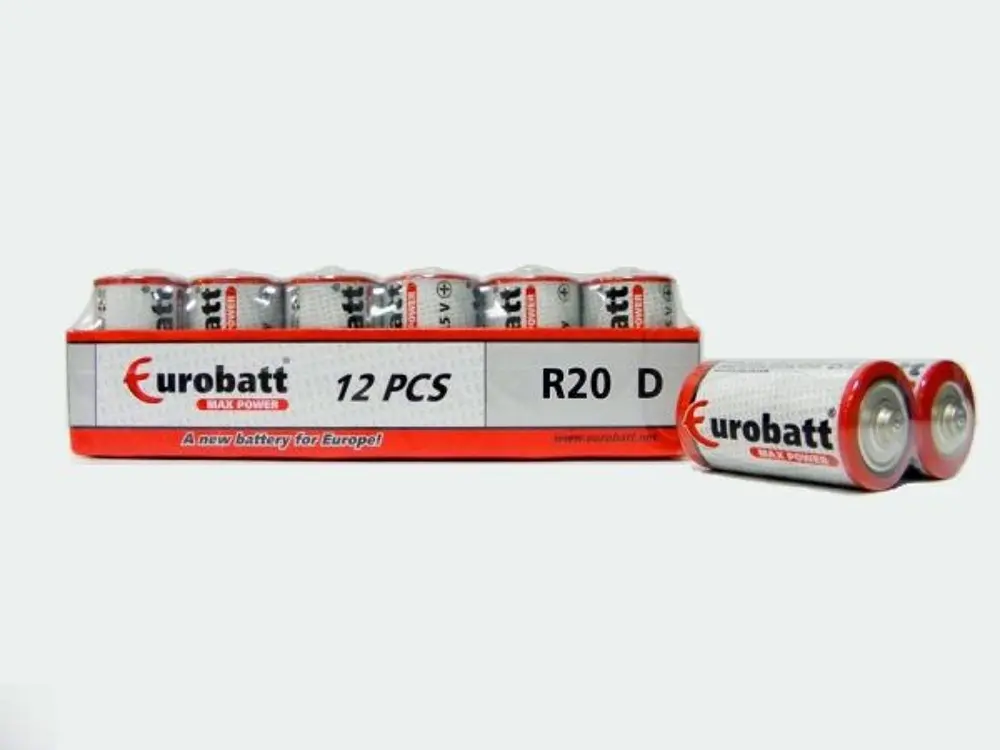 Max Power R20 (D) batteries, pack of 2