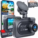 [NOZ-B0D6J5B98H] Dashcam avant/arrière ROVE R2-4K Dual, capteur STARVIS 2, carte 128 Go