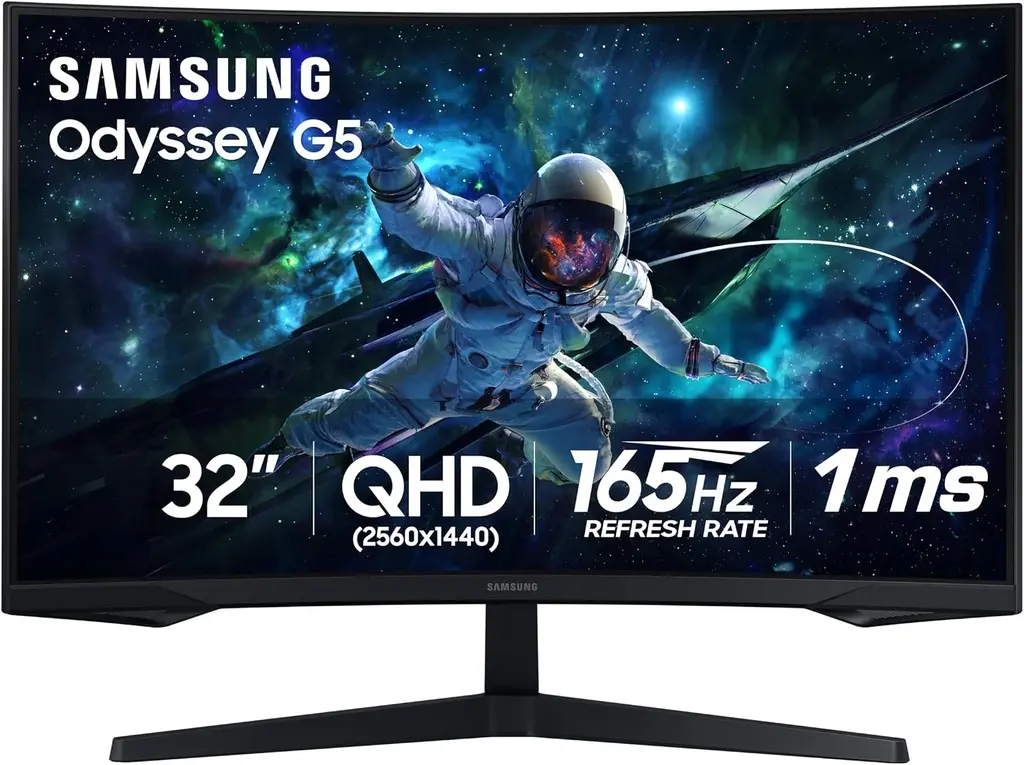 Écran gaming incurvé Samsung Odyssey G55C 32″ (80 cm) QHD 165 Hz HDR10