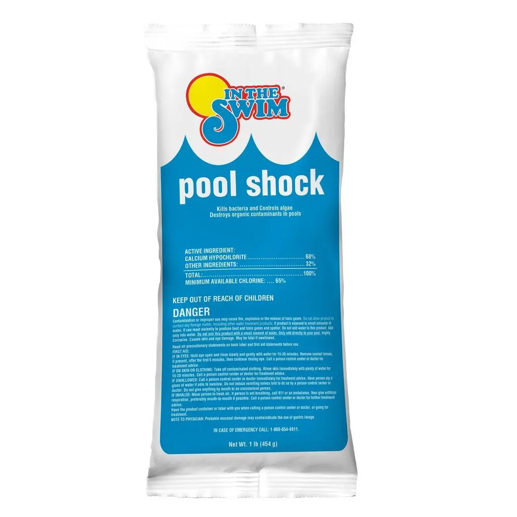 Choc chlore piscine In The Swim – sachet 454 g (hypochlorite de calcium 68 %)