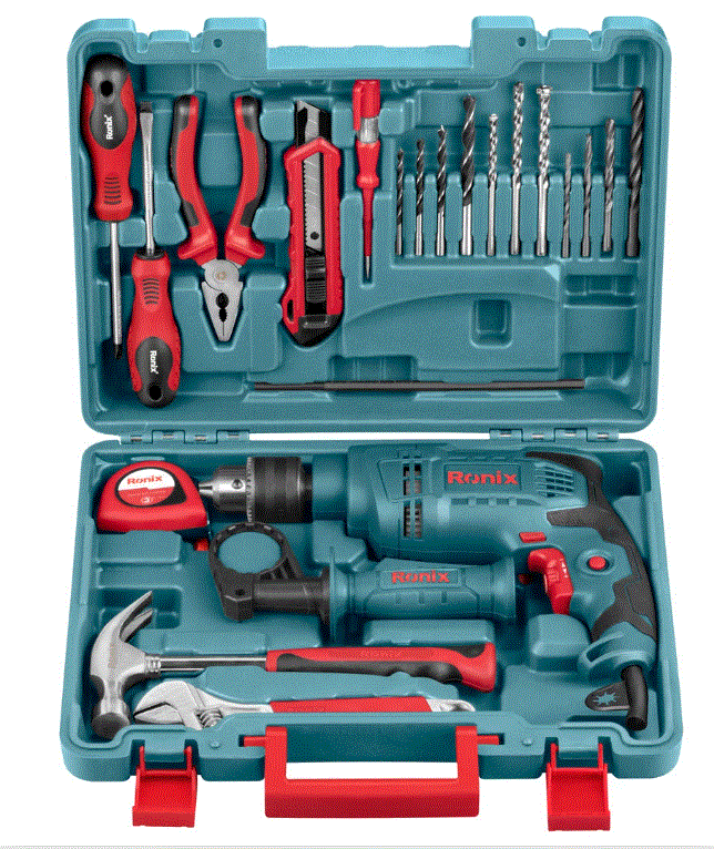 [RON-RS-0001] Coffret perceuse 650W avec accessoires 20V