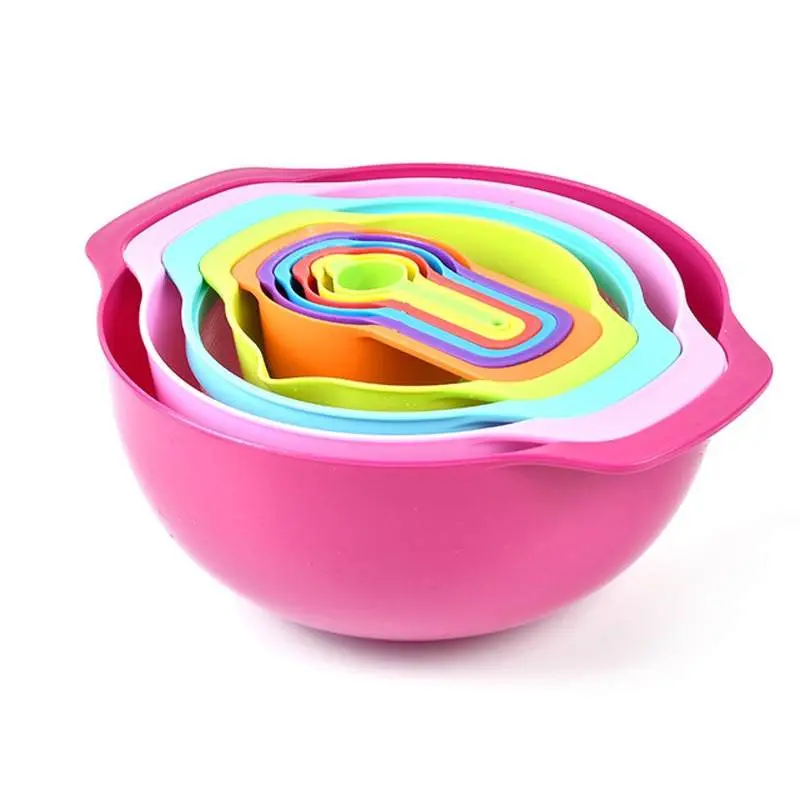 10-piece mixing bowl set with measuring cups, BPA free