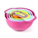 [HOME] 10-piece mixing bowl set with measuring cups, BPA free