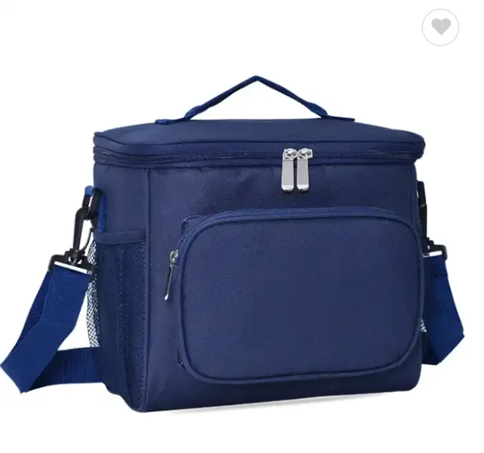 [8NAVY-SACISOTHERME] Sac isotherme pliable, bandoulière amovible. 10 L