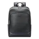 [121671A] Sac à dos en cuir noir 15.6"