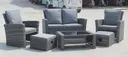 [T0060] Sunset garden furniture in gray resin