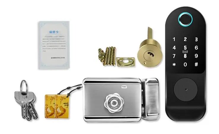 One-sided fingerprint lock