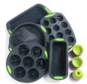 Set of 5 Cake Molds and 36 Silicone Muffin Cups