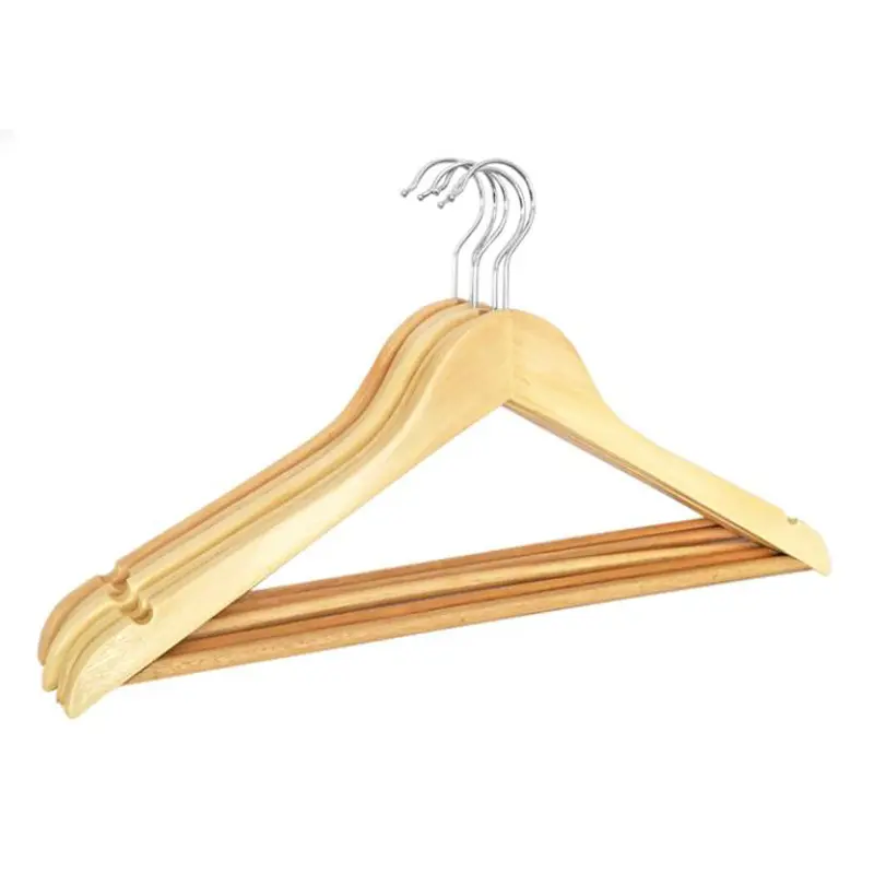 Set of 8 wooden hangers