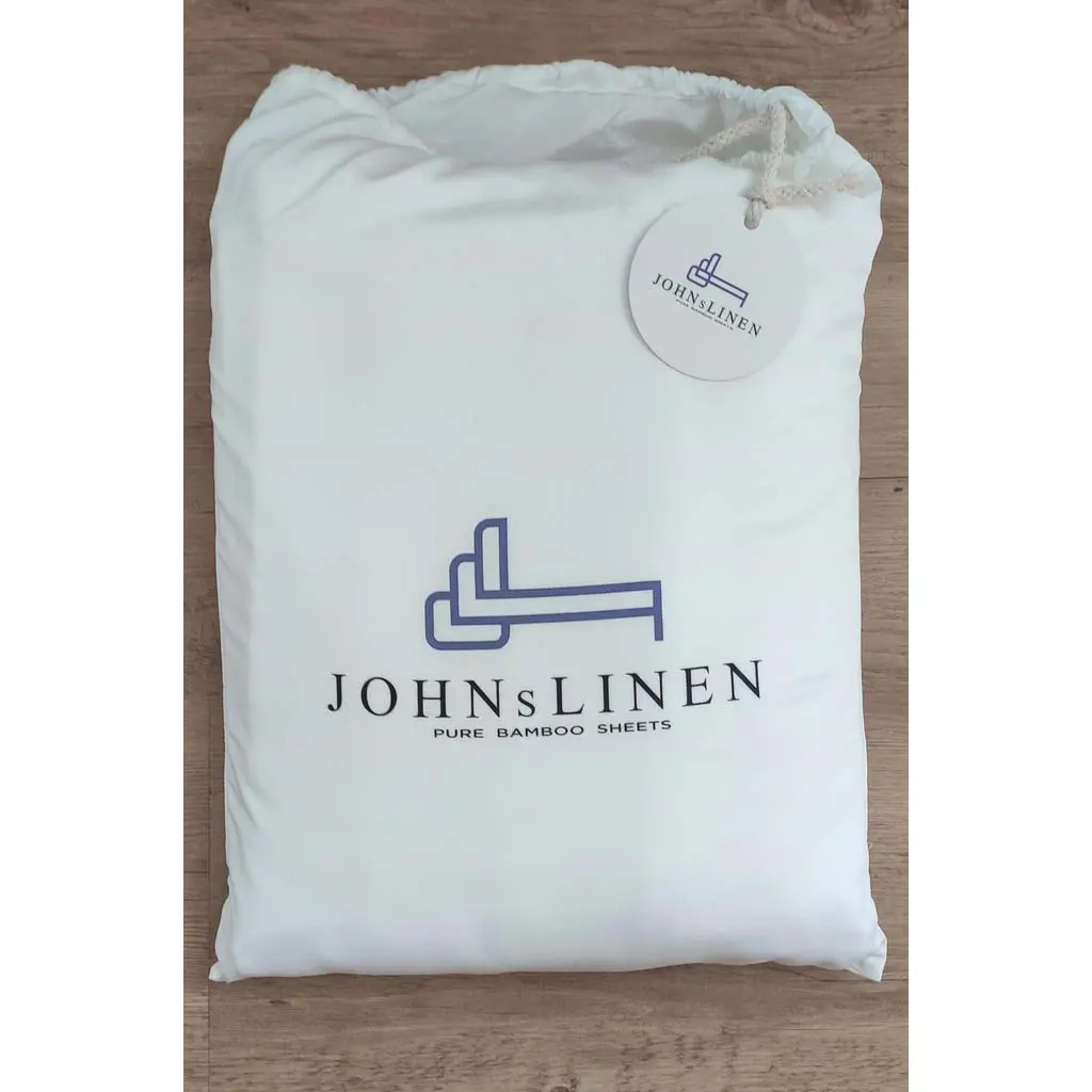 [BLANC 193*200*30] SET DRAP BAMBOO (Blanc, 1 US KING + KING PILLOW CASE 193*200 +30cm)