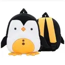 Plush animal backpack for children aged 2 to 5 years (Pingouin)