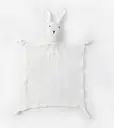 Doudou Lapin en mousseline de coton YY-001 (Blanc)