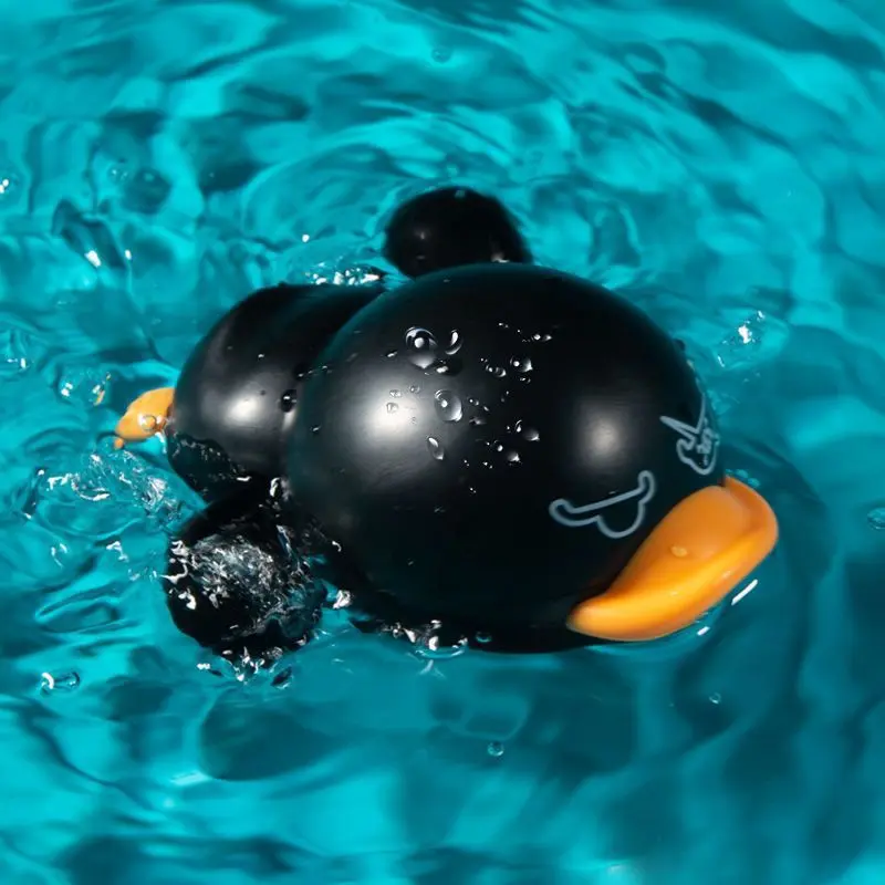 Plastic mechanical duck bath toy