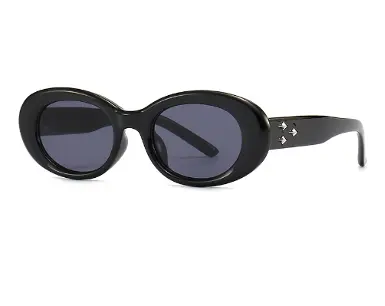 [Noir] (4 - 86653) Lunettes de soleil ovale. Verres Cat.3. Forte luminosité. CE (Noir)