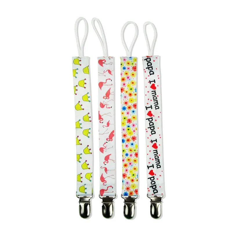 Set of 4 pacifier clips