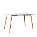 [DLT-S013 BLANC] Thalia 4-covered dining table*81cm*73.5cm