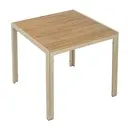 [MT8019] Table jardin carrÃ©e  aluminium beige