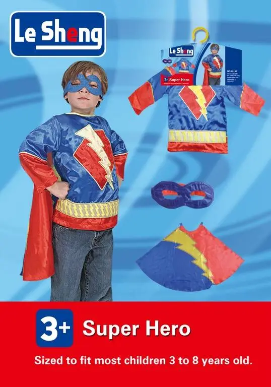 Super Hero costume 3-8 years old