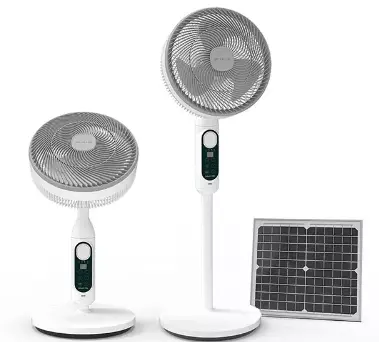Rechargeable USB solar fan