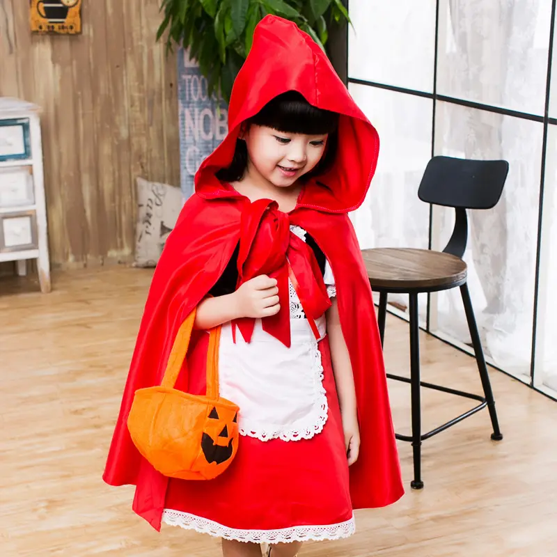 [SWH170-110] Little Red Riding Hood Halloween Costume (110cm/5 ans)
