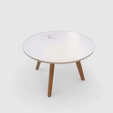 Table basse ronde blanche LILI  pour enfant - Table basse salon (copie)