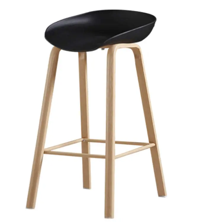 [DLC-P063N] Tabouret de bar LEO x2  (Noir)