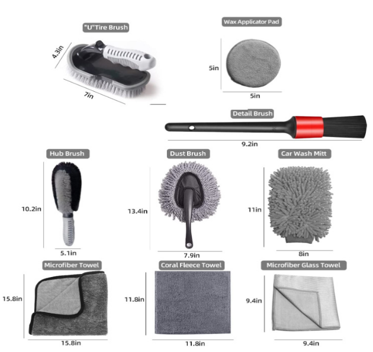 Set 9 PCE Car Cleaning Kit