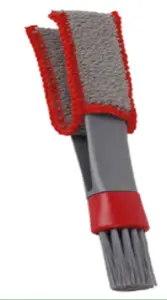 Mini brosse microfibre double tête pour nettoyage auto