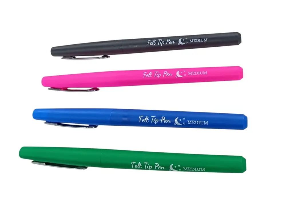 [STA0002] BLACK, BLUE, PINK OR GREEN FELT-TIP PEN