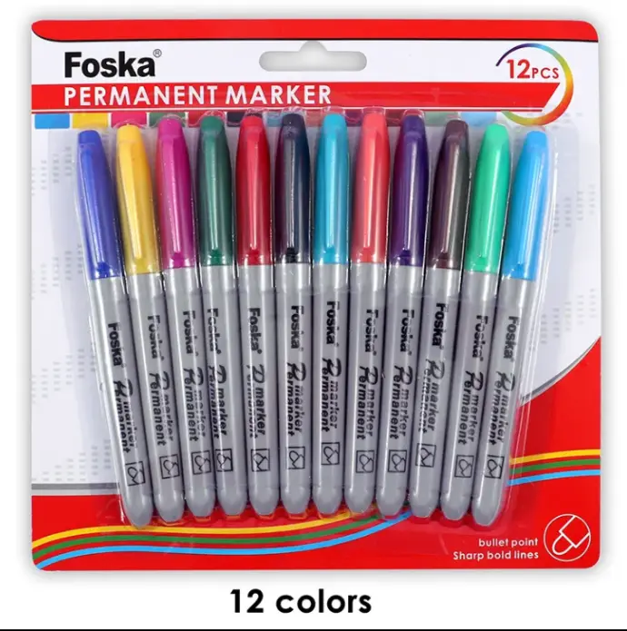 12 COLORS MARKER FOSKA
