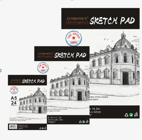 [STA0022A3/DW1079] BLOC NOTES A DESSINER A3 150gr 25pgs FOSKA