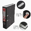 [FNM-STA0028-W9800] CLASSEUR CARTON A4/7.62cm LEVIER - NOIR MACHINE FOSKA