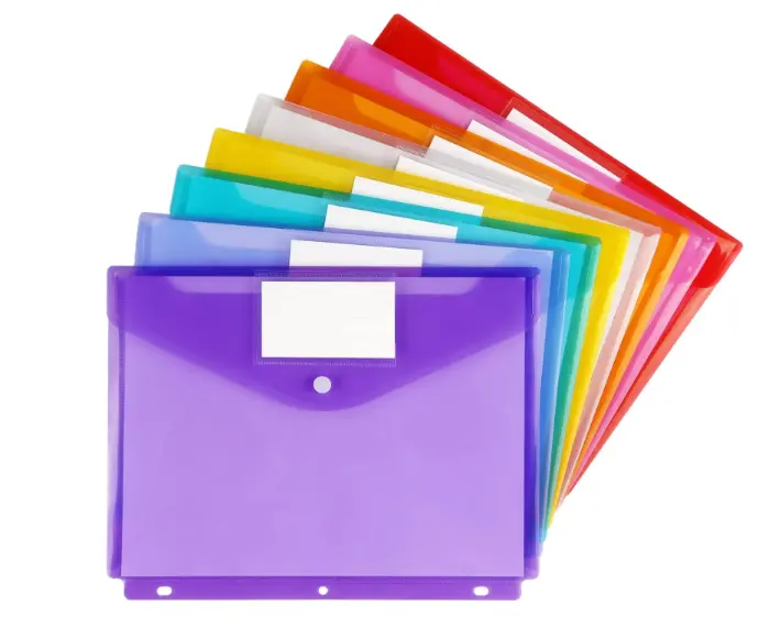 [STA0034] POCHETTE CLASSEUR A4 COULEURS ASSORTIES