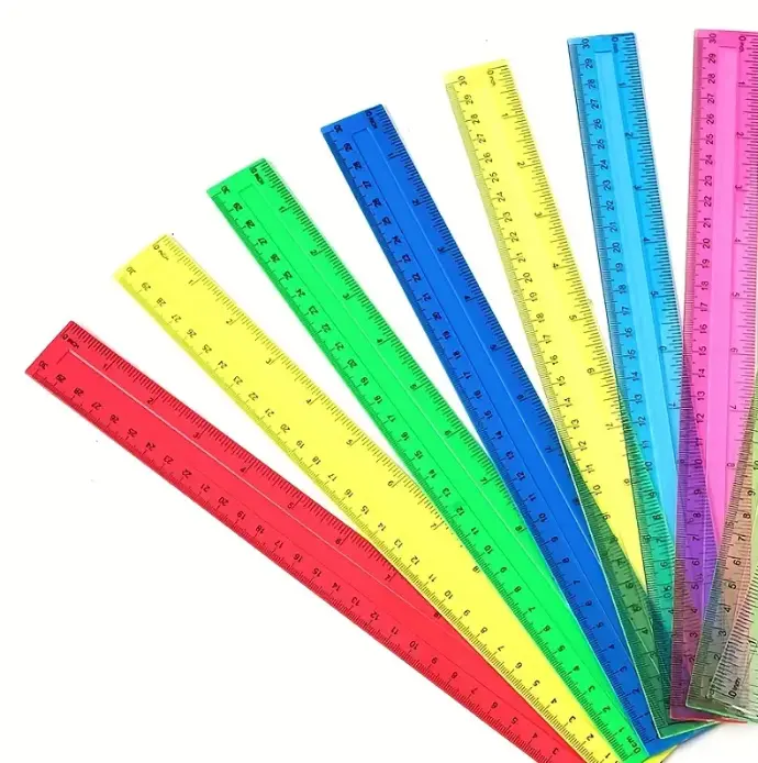 REGLE PLASTIQUE 30CM COULEURS ASSORTIS