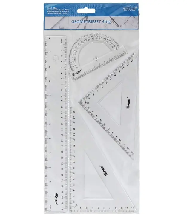[STA0043-002/20cm] 4 pcs SET DE REGLE 20cm COMBO SET