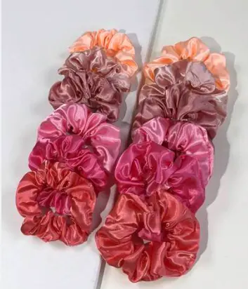 [BEU0008] Chouchou satiné - 10 cm