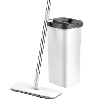 Mop et seau (2 pièces) squeeze dry flat mop essorage
