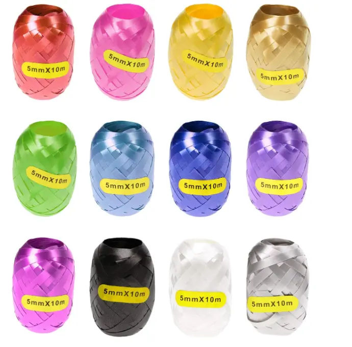 RUBAN CADEAU COULEURS ASSORTIS 5mm*5m