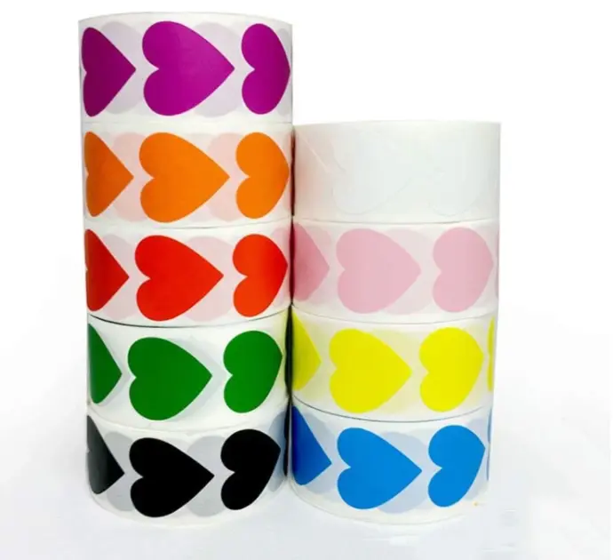 [KB0007-Coeur] STICKERS COEUR (25mm 500PCS)